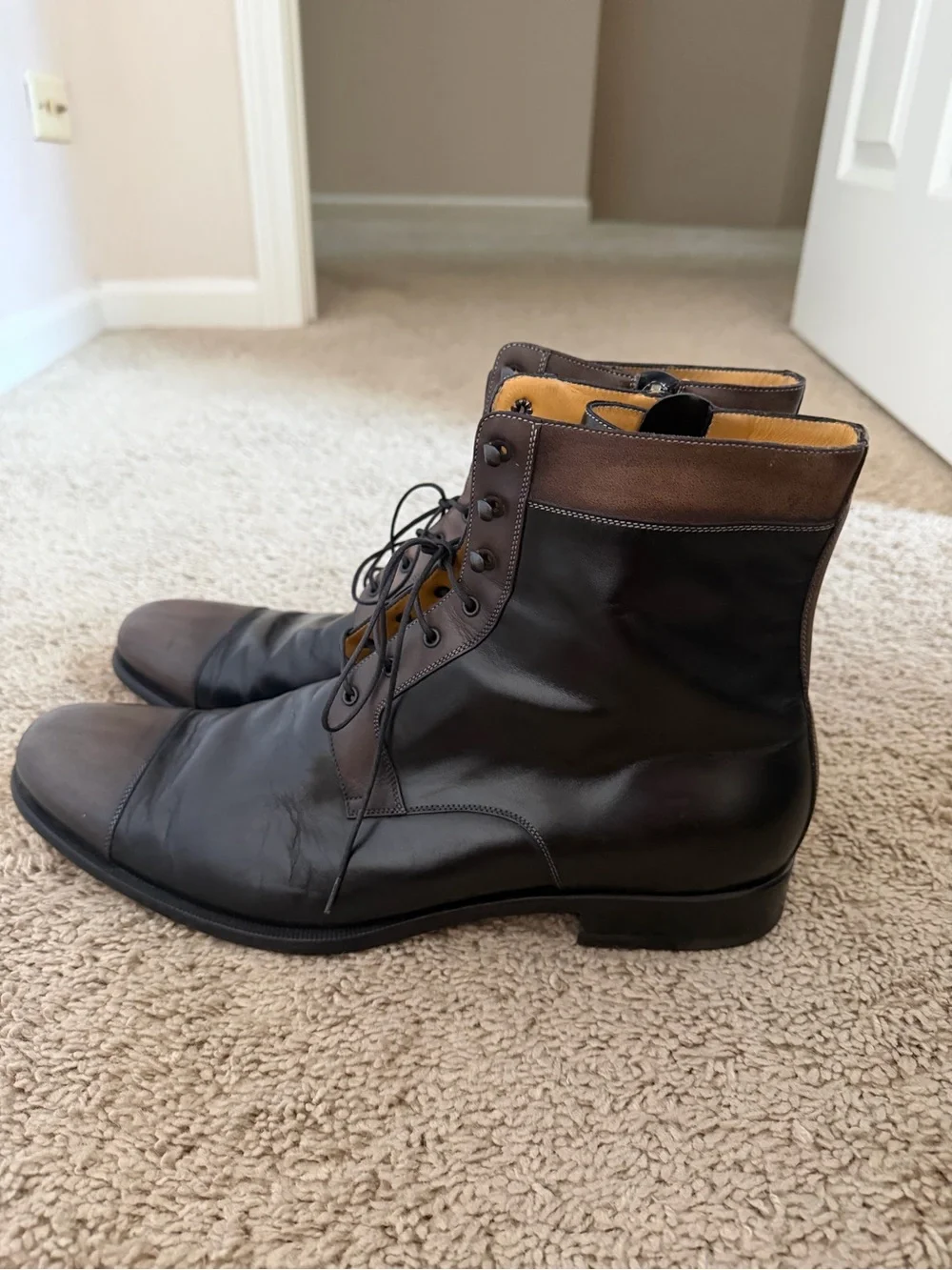 a. testoni real leather